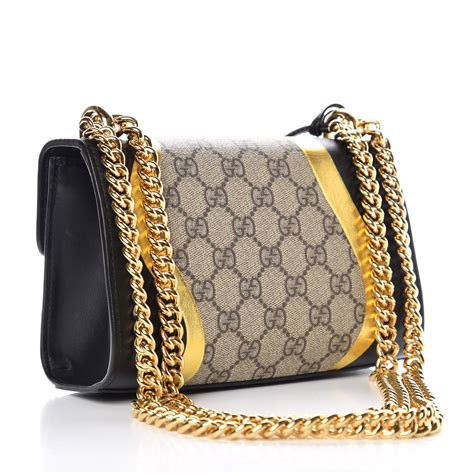 gucci padlock small bag|GUCCI GG Supreme Monogram Calfskin Small Padlock .